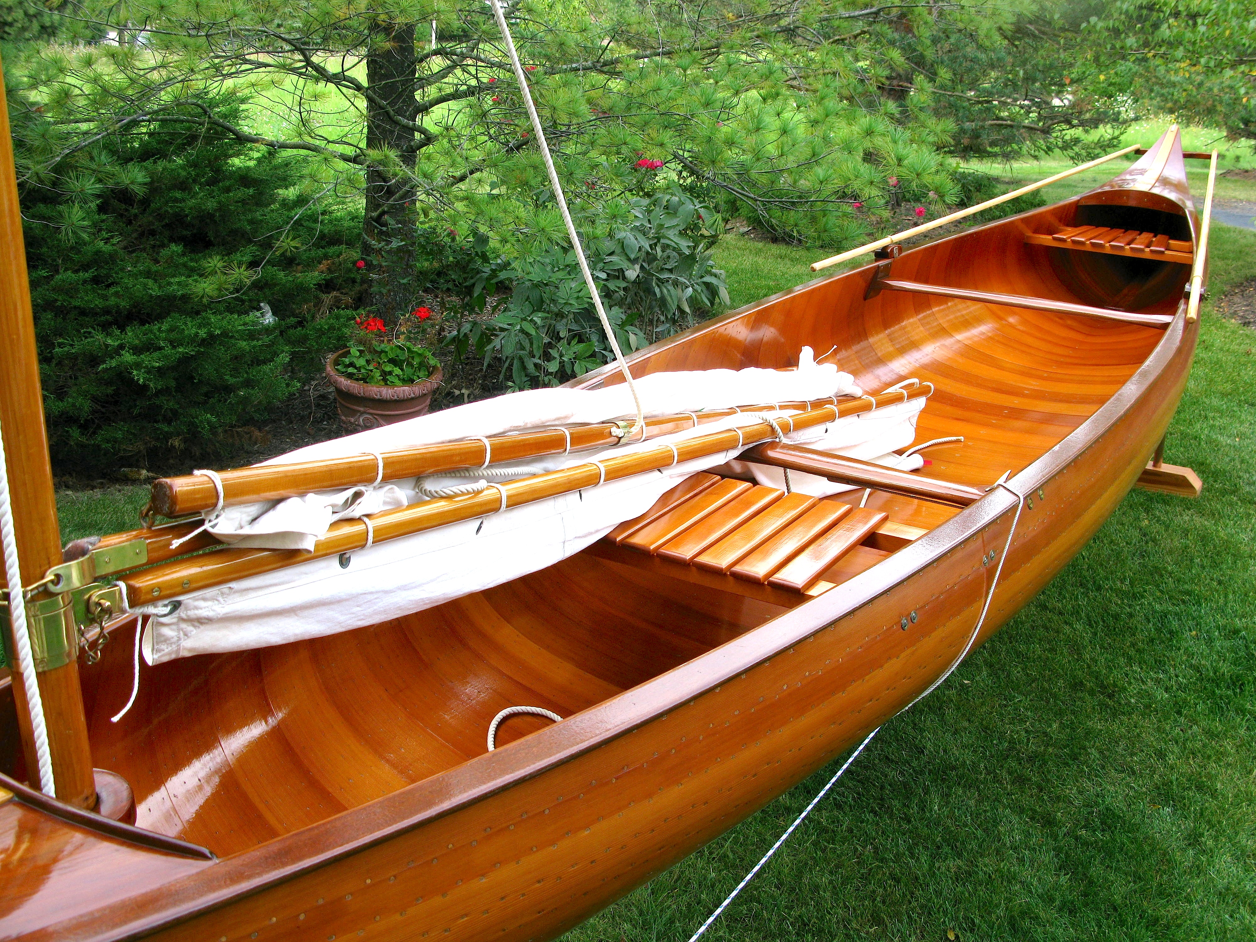 canoe / classic canoe georgetown wooden boat show